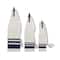 White & Navy Wood Farmhouse Nautical Sculpture Set